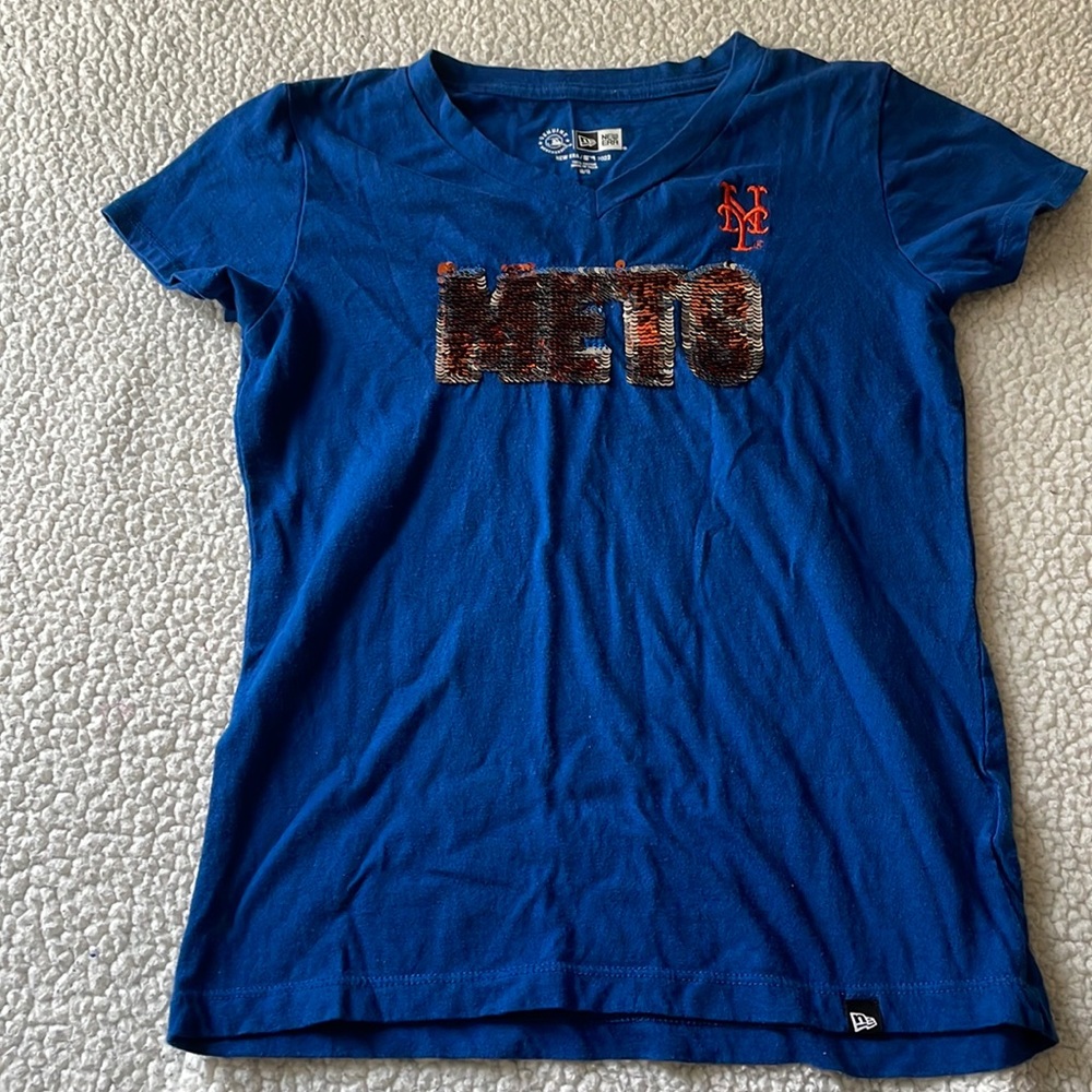 New Era girls Mets sequins girls T-shirt